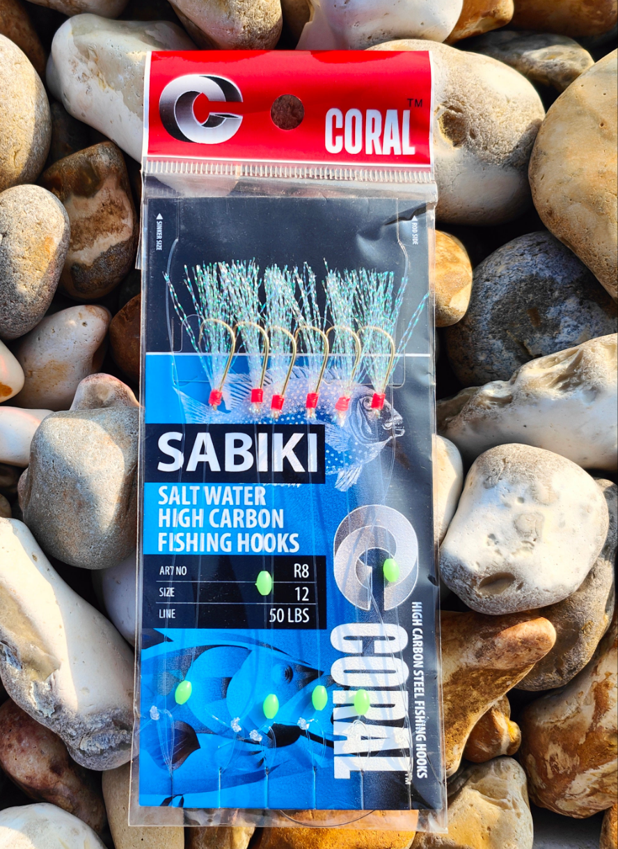 20 Pezzi Sabiki Rig Fish WOW! Taglia 1/0 - Esca Piscatore Con Testa Rossa E 6 Ganci Oro